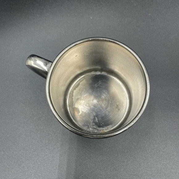 Vintage 1940c Silverplate Baby Cup- Unmarked - EUC- Toddlers Cup Baby Gift 6oz - Picture 5 of 15